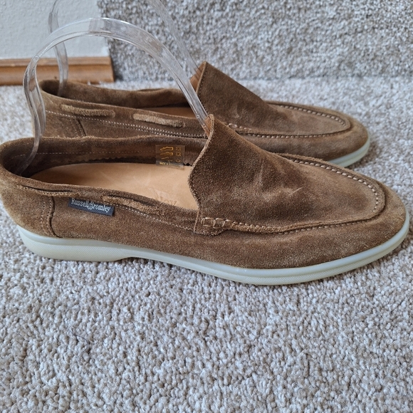 Russell Bromley Womens Soft Tan Suede All Day Long Loafer Deck Shoe Size 40 (9) - Picture 4 of 10